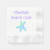 Starfish Beach Club Serviette (Vorderseite)