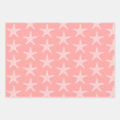 Starfish Beach Coral Summer Wedtern Pattern Geschenkpapier Set (Vorderseite 2)