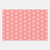 Starfish Beach Coral Summer Wedtern Pattern Geschenkpapier Set (Vorderseite)