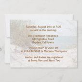 Starfish Beach Couples Dusche Einladung (Rückseite)