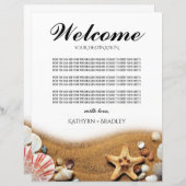 Starfish Beach Destination Begrüßungsbrief (Vorne/Hinten)