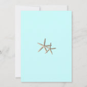 Starfish Beach-Einladung Einladung (Rückseite)