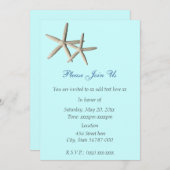 Starfish Beach-Einladung Einladung (Vorne/Hinten)