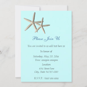 Starfish Beach-Einladung Einladung