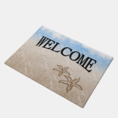 Starfish Beach Fußmatte (Schrägansicht)