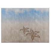 Starfish Beach Glass Schneidebrett (Vorderseite)
