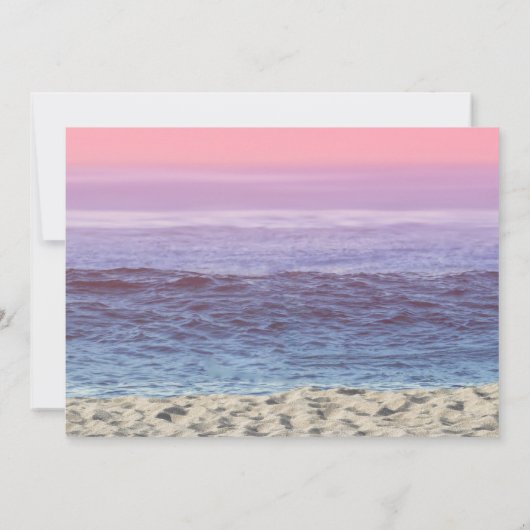 Starfish Beach Heart String Lights Brautparty Einladung (Rückseite)