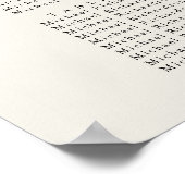 Starfish Beach Hochzeit 18 Tischkarten Poster (Ecke)