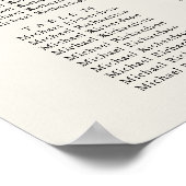 Starfish Beach Hochzeit 30 Tischkarten Poster (Ecke)