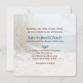 Starfish Beach Hochzeit Einladung (Rückseite)