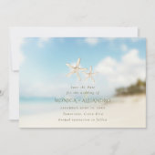 Starfish Beach Hochzeit in Urlaubsort Foto Save The Date (Vorderseite)