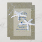 Starfish Beach Hochzeit Save the Date (Vorne/Hinten)