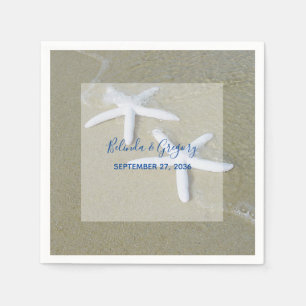Starfish Beach Hochzeit Serviette