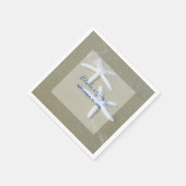 Starfish Beach Hochzeit Serviette (Ecke)