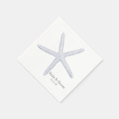 Starfish Beach Hochzeit Serviette (Ecke)
