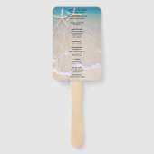 Starfish Beach Hochzeitsprogramm Fans Fächer (Rückseite)