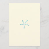 Starfish Beach Hochzeitsprogramm II Programm (Rückseite)