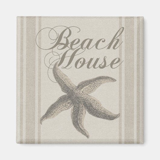 Starfish Beach House Küste Magnet (Vorne)