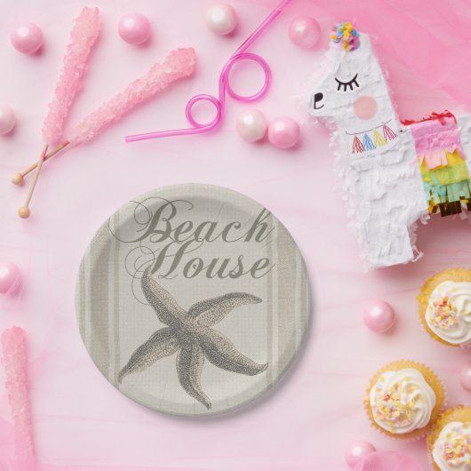Starfish Beach House Küste Pappteller (Party)