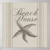 Starfish Beach House Küste Poster (Vorne)