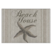 Starfish Beach House Küste Schneidebrett (Vorderseite)