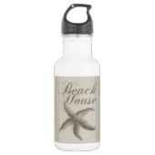 Starfish Beach House Küste Trinkflasche (Vorderseite)
