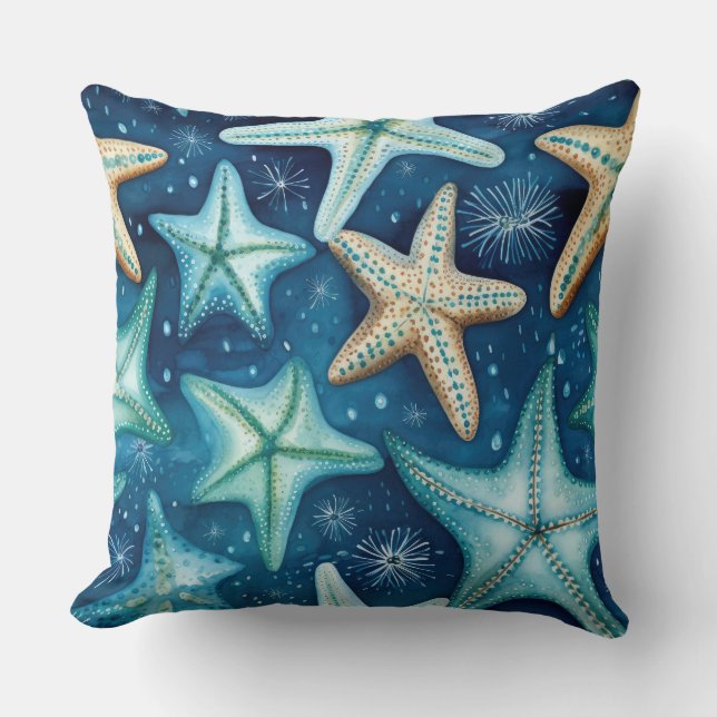 Starfish beach house throw pillow home decor kissen (Vorderseite)