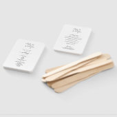 Starfish Beach Monogram Wedding Program Fächer (Non-assembled)