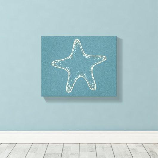 Starfish Beach Ocean Nautic Wall Leinwand Art (Insitu (Holzboden))