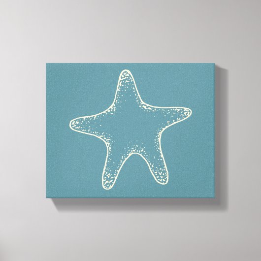 Starfish Beach Ocean Nautic Wall Leinwand Art (Vorderseite)