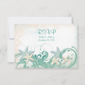Starfish Beach- oder Hochzeit in Urlaubsort-Antwor RSVP Karte (Rückseite)