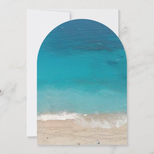 Starfish Beach Sand Probe Abendessen Einladung (Rückseite)