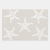 Starfish Beach Sand Summer Wedtern Pattern Geschenkpapier Set (Vorderseite 3)