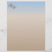 Starfish Beach Schreibpapier mit Überschrift (Rückseite)