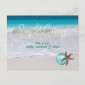 Starfish Beach Seen und Grüße Urlaub Postkarte (Vorderseite)