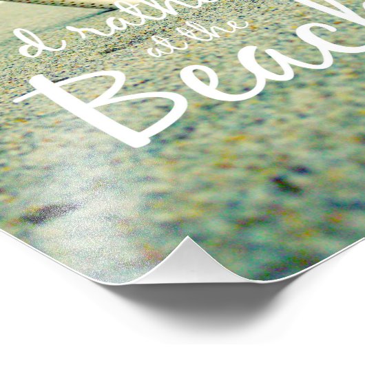 Starfish Beach Sprichwort Foto (Ecke)