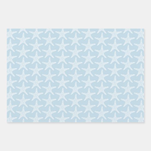Starfish Beach Summer Nautic Pattern Geschenkpapier Set (Vorderseite)