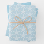 Starfish Beach Summer Nautic Pattern Geschenkpapier Set (Beispiel)
