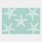 Starfish Beach Summer Nautic Pattern Geschenkpapier Set (Vorderseite 3)