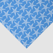 Starfish Beach Summer Nautic Pattern Seidenpapier (Ausschnitt)