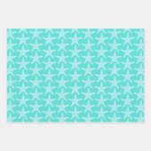 Starfish Beach Summer Wedtern Pattern Geschenkpapier Set (Vorderseite)