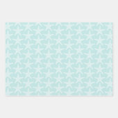Starfish Beach Summer Wedtern Pattern Geschenkpapier Set (Vorderseite)