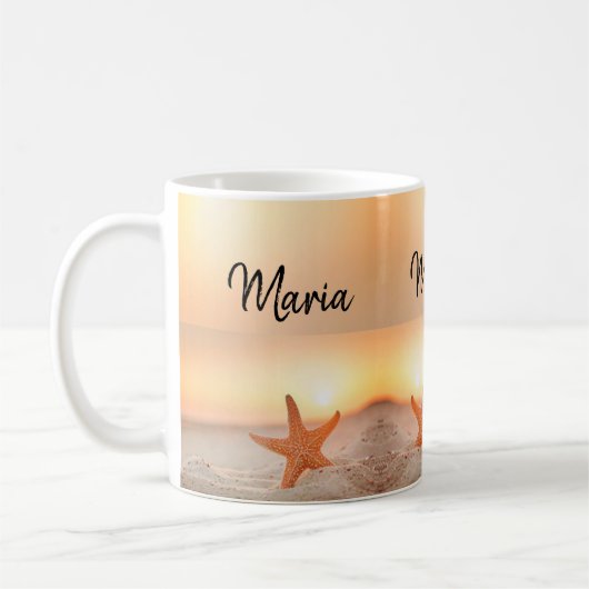 Starfish Beach Tasse (Links)