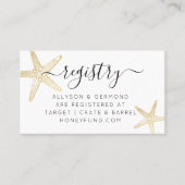 Starfish Beach Theme Geschenkkarte Visitenkarte (Vorderseite)