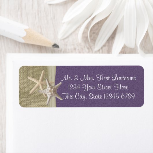 Starfish Beach und Burlap Lila (Insitu)