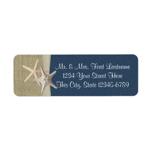 Starfish Beach und Burlap Navy (Vorne)