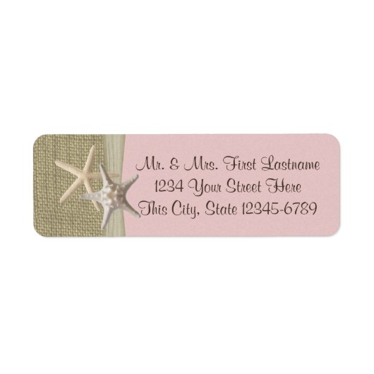 Starfish Beach und Burlap Pink (Vorne)