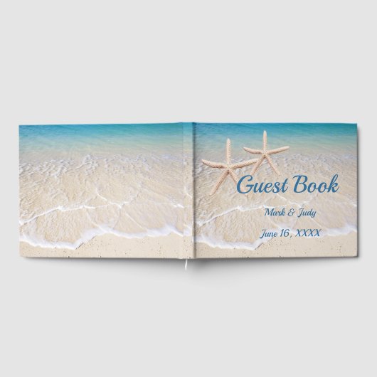 Starfish Beach Wedbook Gästebuch (Voll)
