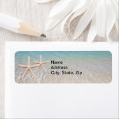 Starfish Beach Wedding Address Labels (Insitu)