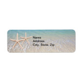 Starfish Beach Wedding Address Labels (Vorne)